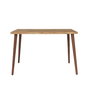Hanah Home Escritorio de Estudio Roble 110x73x60cm, Madera Maciza Pino y Haya, Diseño Moderno y Funcional